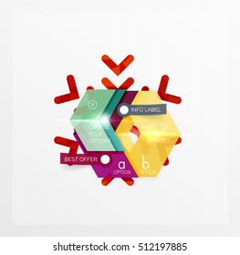 Vector sale Christmas banner template. For banners, business backgrounds and presentations