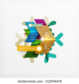Vector sale Christmas banner template. For business backgrounds and presentations