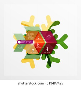 Vector sale Christmas banner template. For banners, business backgrounds and presentations