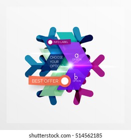 Vector sale Christmas banner template. For banners, business backgrounds and presentations