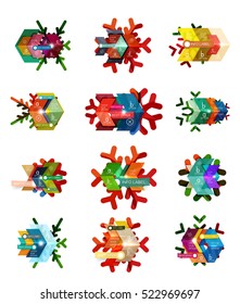Vector sale Christmas banner template. For banners, business backgrounds and presentations