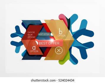 Vector sale Christmas banner template. For banners, business backgrounds and presentations