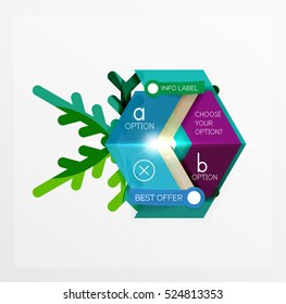 Vector sale Christmas banner template. For banners, business backgrounds and presentations