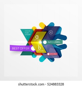 Vector sale Christmas banner template. For banners, business backgrounds and presentations
