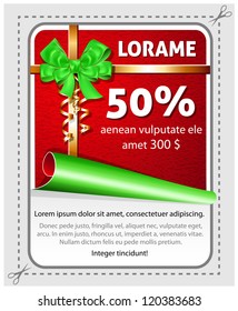 Vector sale Christmas sticker