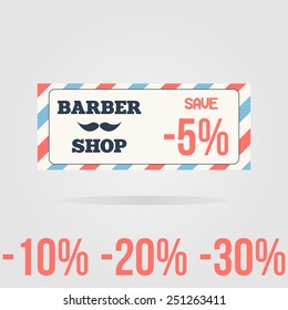 Vector sale coupon