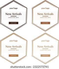 Ofertas de descuento de elemento de venta de vectores para banners de sitios web, elementos de pegatinas de banner web, 