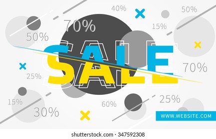 Vector Sale illustration. 
