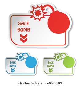 Vector sale label
