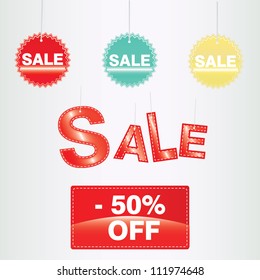 vector sale labels