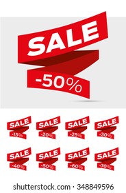 Vector Sale Labels Tags Sticker