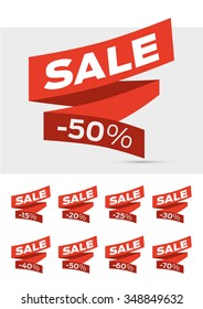 Vector Sale Labels Tags Sticker
