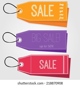 Vector sale labels templates