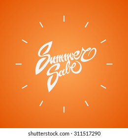 Vector Sale lettering.Vector illustration EPS 10