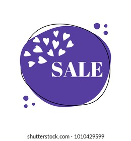 Vector sale poster, banner template.  Vector advertising, clearance illustration.  EPS 10