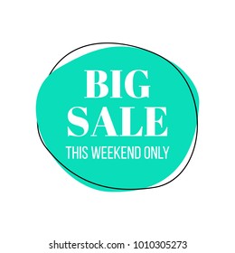 Vector sale poster template. Clearance design, sale, discount, marketing price tag. EPS 10