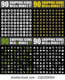 vector sale and shopping icons set, price tag sign symbols. Shopping promotion illustrations