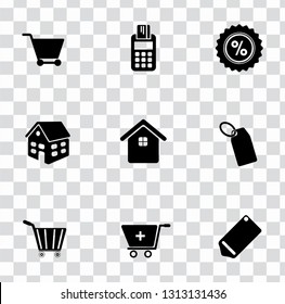 vector sale and shopping icons set, price tag sign symbols. promotion illustrations