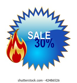 vector sale sign