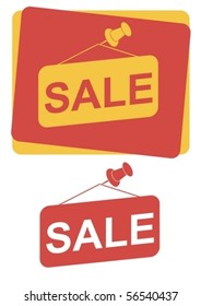 Vector sale sign