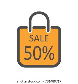 Vector sale sign Icon