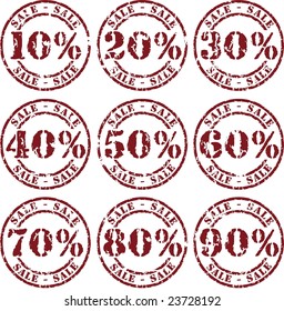 Vector sale and special offer stamp