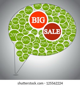 Vector sale sticker