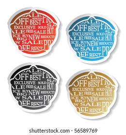 Vector sale stickers