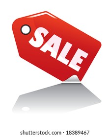 Etiqueta de venta de vectores