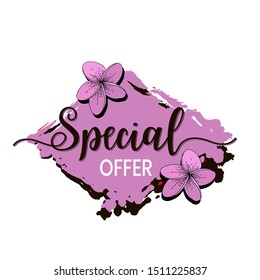 Vector sale tag with discount label. Best offer business elements design. Promotion coupon retail collection banner. Season special deal. Isolated lable illustration element.
