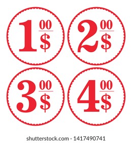 Vector sale tag. Label design. Red discount tag. Black Friday