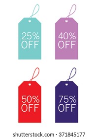 Vector Sale Tag Set