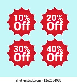vector sale tag set, labels