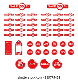 Vector Sale Tags