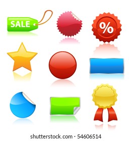 Vector sale tags