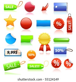 Vector sale tags