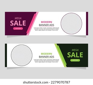 Vector Sales Banner Design For Ads