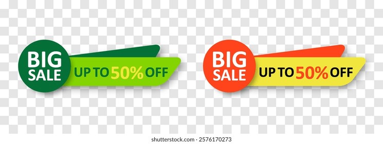 Vector sales label collection. Special offer, discount offer, best price, for promotion media design. Vector illustration isolated on png background