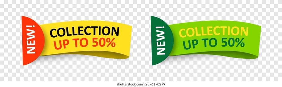 Vector sales label collection. Special offer, discount offer, best price, for promotion media design. Vector illustration isolated on png background