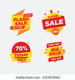 vector sales promotion banner collection
