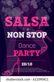 vector salsa poster