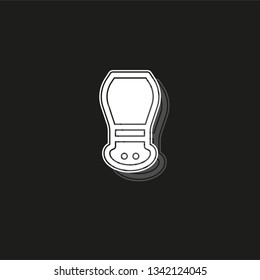 vector salt or pepper shaker restaurant sign symbol - flavor ingredient taste
