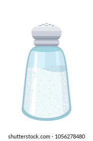 Vector salt shaker simple style flat icon