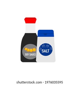 Vector of a Salty seasoning.