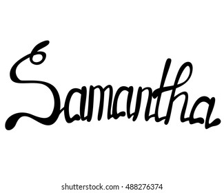 Samantha Name Image Images, Stock Photos & Vectors | Shutterstock