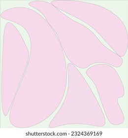 The vector is the same tone, on a white-pink background, the ice cream cone looks delicious