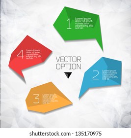 Vector Sample background for options. Design modern template can be used for brochure, banners or website layout vector.