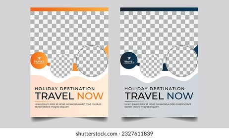 vector sample travel book cover template and flyer