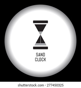 Vector sand clock icon