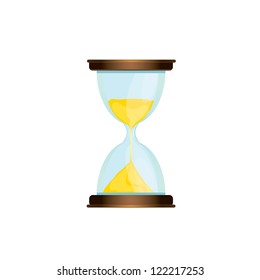 vector sand clock icon. vector loading icon. button with clock. symbol of time.